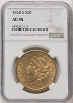 1868-S $20 Liberty Double Eagle NGC AU55 (771041011)