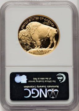 2006-W $50 One-Ounce Gold Buffalo .9999 Fine Gold Brown Label NGC PF70 (506706004)