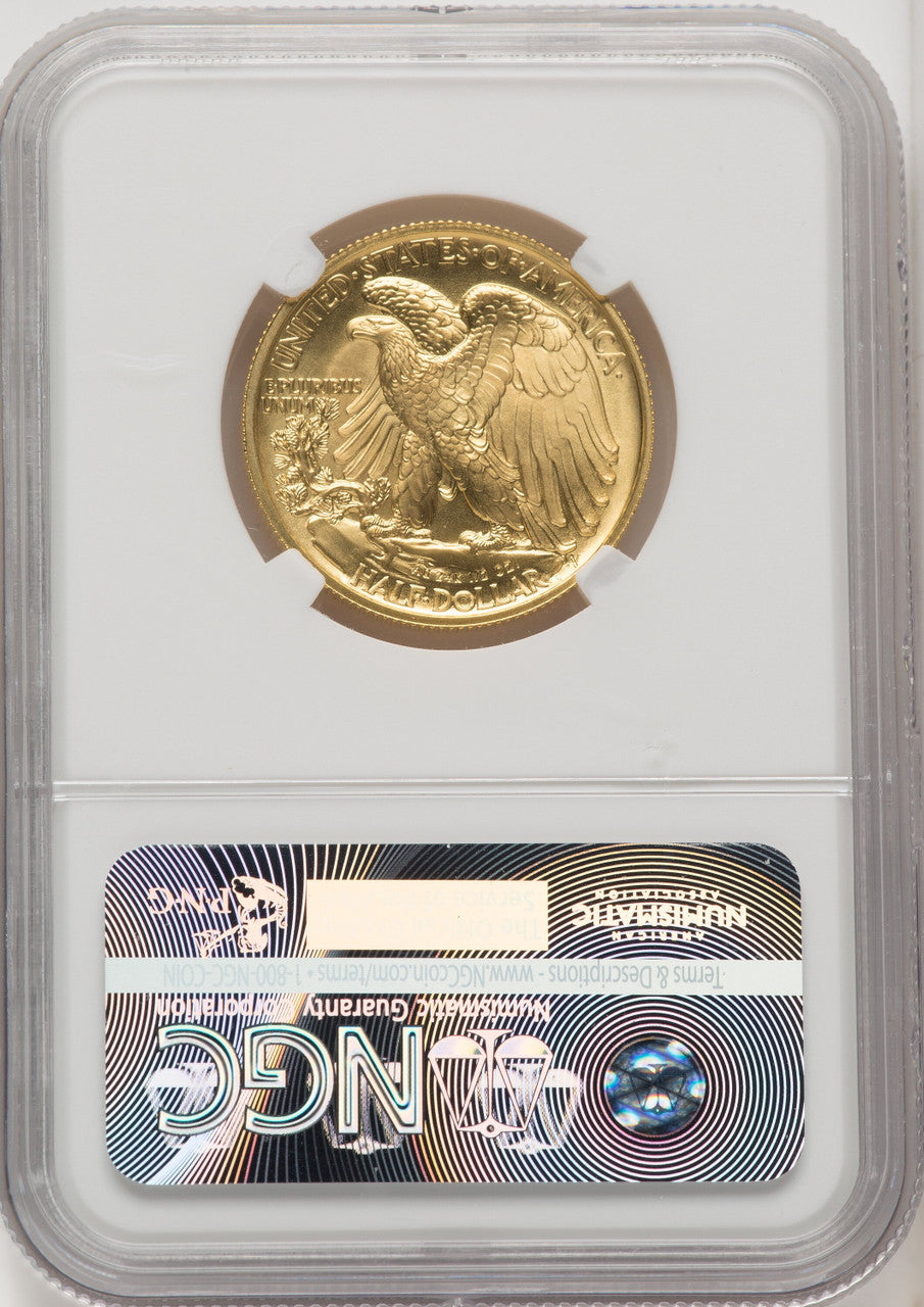 2016-W 50C 24K Gold Half-Ounce NGC MS70 (506711012)
