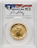 2016-W 50C Walking Liberty 100th Anniversary Gold Centennial FS Ed Moy PCGS MS70
