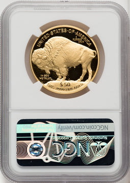 2020-W G$50 Gold Buffalo First Strike DCAM ER Mike Castle NGC PF70 (771763033)