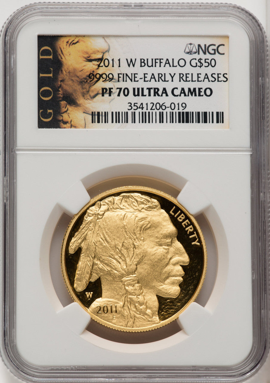2011-W $50 One-Ounce Gold Buffalo First Strike NGC PF70 (506708035)