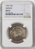 1935 50C Hudson Commemorative Silver NGC MS67 (769300006)