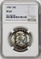 1950 50C Proof Franklin Half Dollar NGC PR67 (771085013)