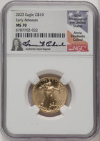 2023 Gold Eagle 1/4 oz ER Anna Cabral NGC MS70