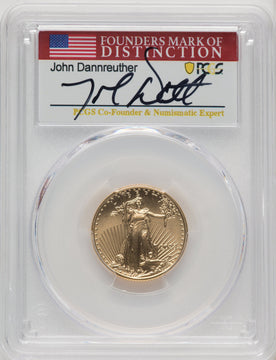 2023 Gold Eagle 1/4 oz FDI John Dannreuther PCGS MS70