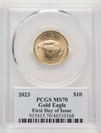 2023 Gold Eagle 1/4 oz FDI John Dannreuther PCGS MS70