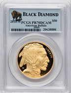 2010-W $50 One-Ounce Gold Buffalo .9999 Fine Gold PCGS PR70 (506708008)