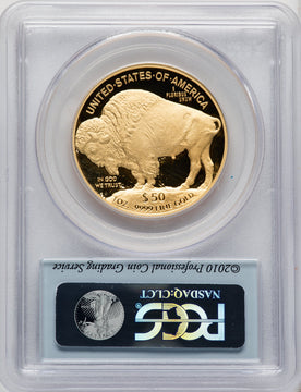 2010-W $50 One-Ounce Gold Buffalo .9999 Fine Gold PCGS PR70 (506708008)