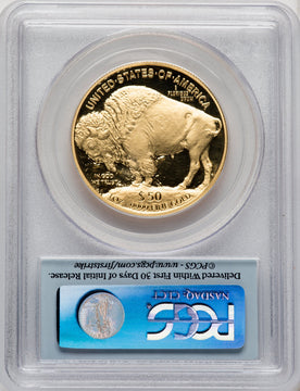 2007-W $50 One-Ounce Gold Buffalo First Strike PCGS PR70 (506708022)