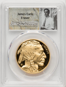 2006-W $50 One-Ounce Gold Buffalo Fraser Signature PCGS PR70