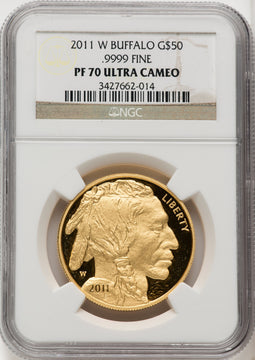 2011-W $50 One-Ounce Gold Buffalo NGC PF70 (506708034)