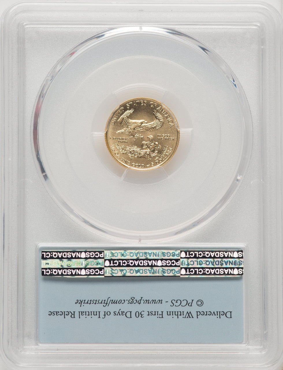 2016 Tenth-Ounce Gold Eagle 30th Anniversary First Strike PCGS MS70