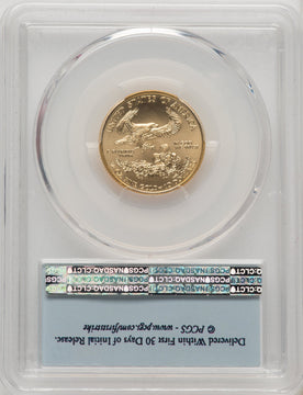 2016 $10 Quarter-Ounce Gold Eagle 30th Anniversary First Strike PCGS MS70