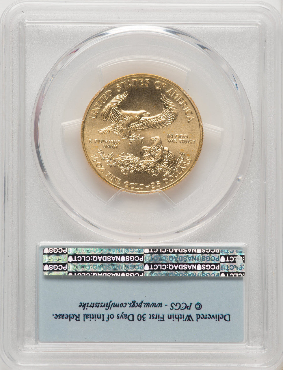 2016 $25 Half-Ounce Gold Eagle 30th Anniversary First Strike PCGS MS70