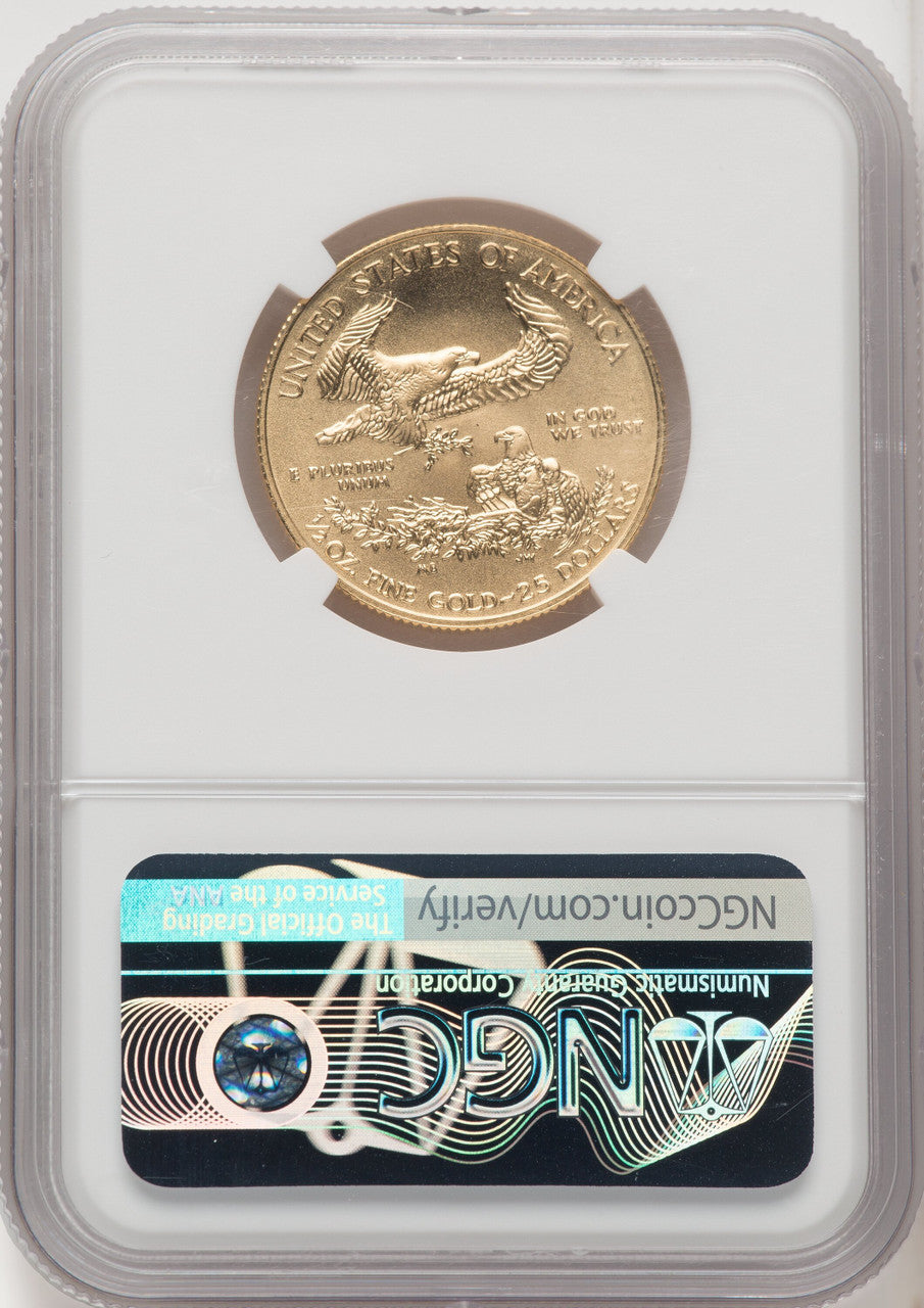 2020 $25 Half-Ounce Gold Eagle NGC MS70 (771856001)