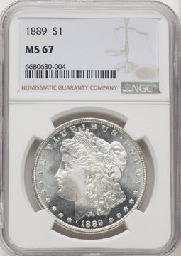 1889 Morgan Dollar NGC MS67