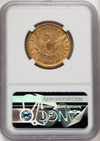 1852 $10 Liberty Eagle NGC AU55 (764372006)
