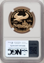 2006-W $50 One-Ounce Gold Eagle 20th Anniversary Brown Label NGC PF70 (771299001)