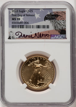 2022 $25 Half-Ounce Gold Eagle NGC MS70 (770775032)