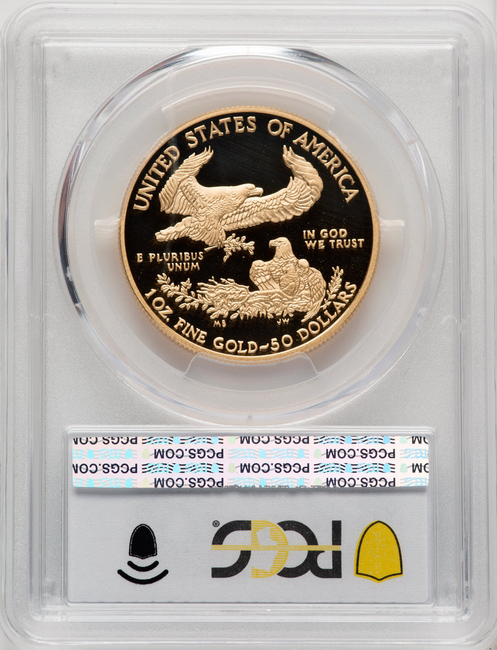 2011-W $50 One-Ounce Gold Eagle Blue Gradient PCGS PR70