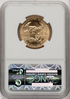 2010 $25 Half-Ounce Gold Eagle First Strike ER Blue NGC MS70