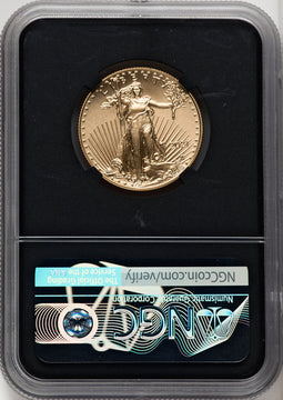 2021 $25 Half-Ounce Gold Eagle Type Two First Day of Issue NGC MS70 (518281008)