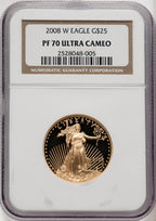 2008-W $25 Half-Ounce Gold Eagle NGC PF70 (506711023)