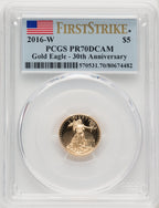 2016-W Gold American Eagle 4-Coin Set PCGS PR70