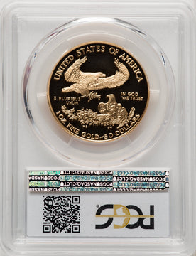 1999-W $50 One-Ounce Gold Eagle PCGS PR70 (506708017)