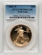 2002-W $50 One-Ounce Gold Eagle PCGS PR70