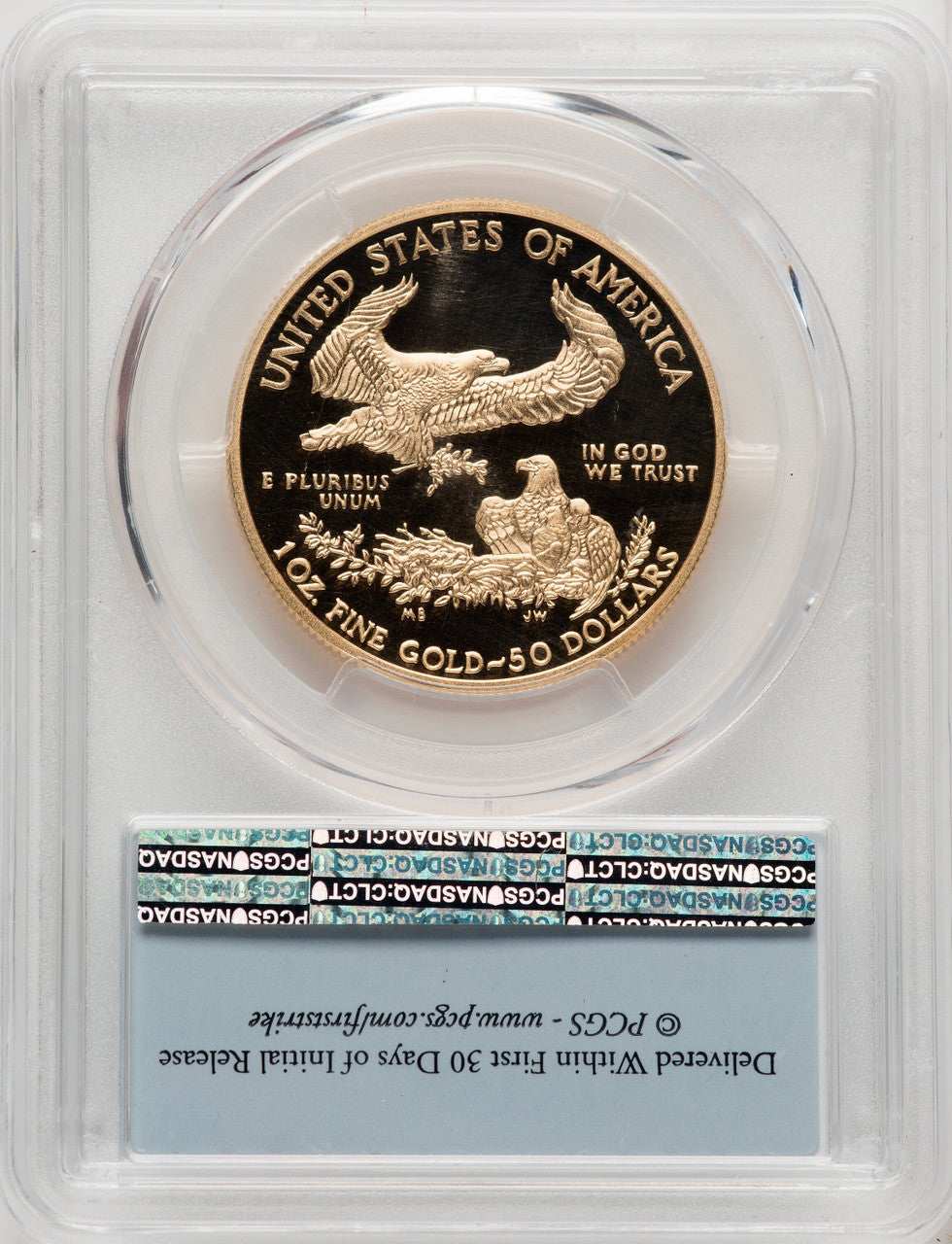 2017-W $50 One-Ounce Gold Eagle First Strike PCGS PR70 (506708021)