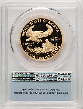 2011-W $50 One-Ounce Gold Eagle 25th Anniversary First Strike PCGS PR70 (506708064)