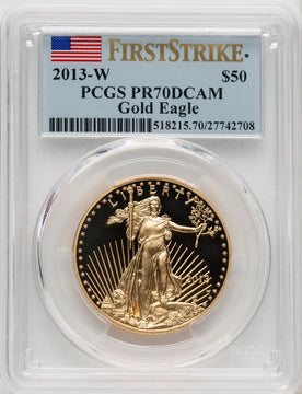 2013-W $50 One-Ounce Gold Eagle First Strike PCGS PR70 (506708067)