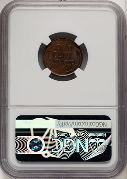 1911-S 1C BN Lincoln Cent NGC MS65