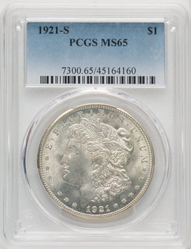 1921-S Morgan Dollar PCGS MS65 (771296026)