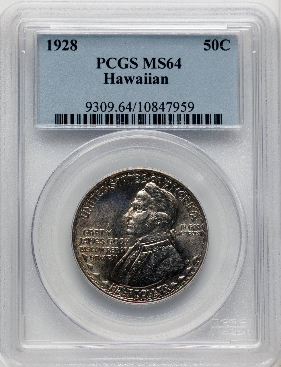 1928 50C Hawaiian Commemorative Silver PCGS MS64 (771782021)