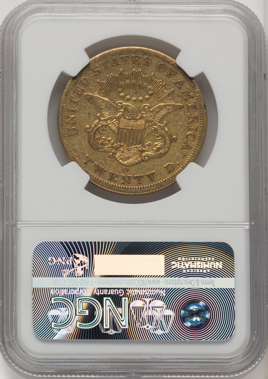 1853-O $20 Liberty Double Eagle NGC XF40