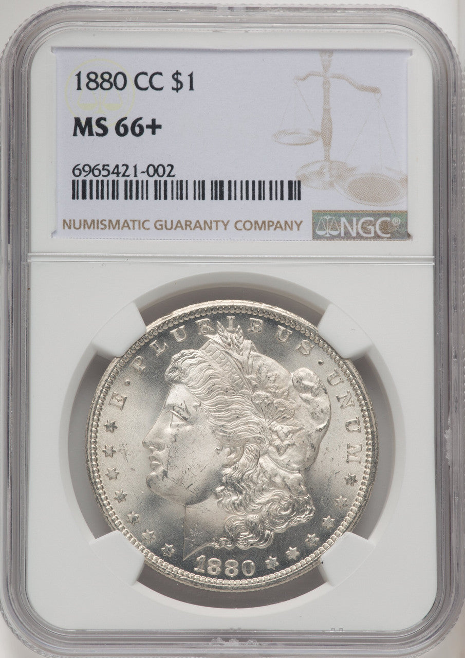 1880-CC Morgan Dollar NGC MS66+ (771124176)