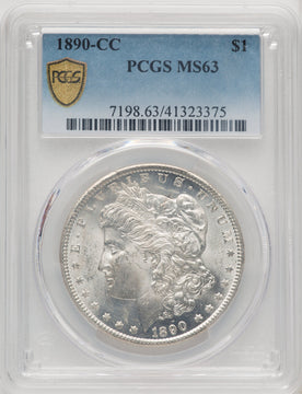 1890-CC Morgan Dollar CACG MS63