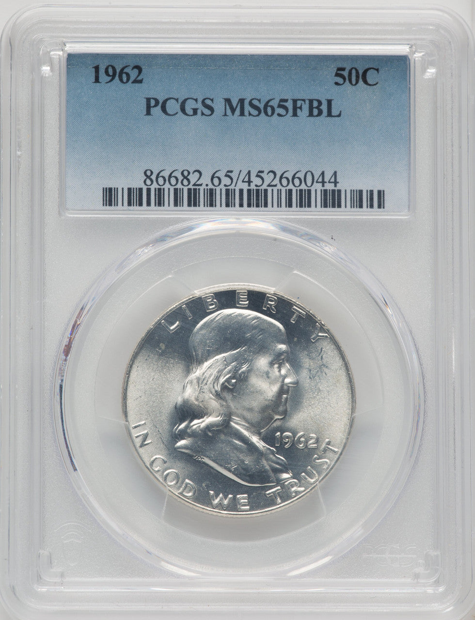 1962 50C FL Franklin Half Dollar PCGS MS65