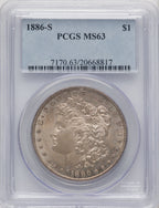 1886-S Morgan Dollar PCGS MS63