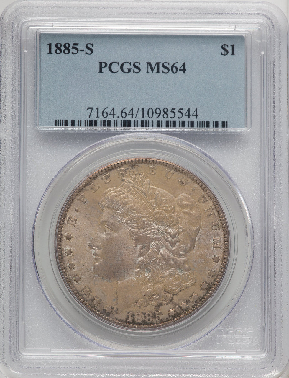 1885-S Morgan Dollar PCGS MS64