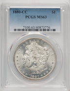 1880-CC Morgan Dollar PCGS MS63 (772023005)