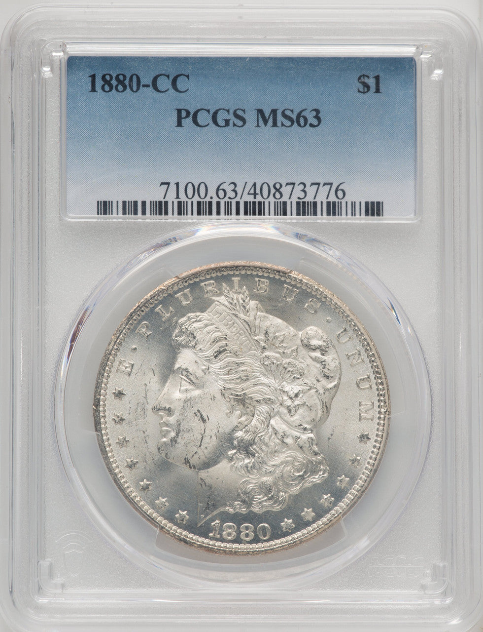 1880-CC Morgan Dollar PCGS MS63 (772023005)