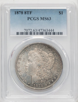1878 8TF Morgan Dollar PCGS MS63 (772023001)