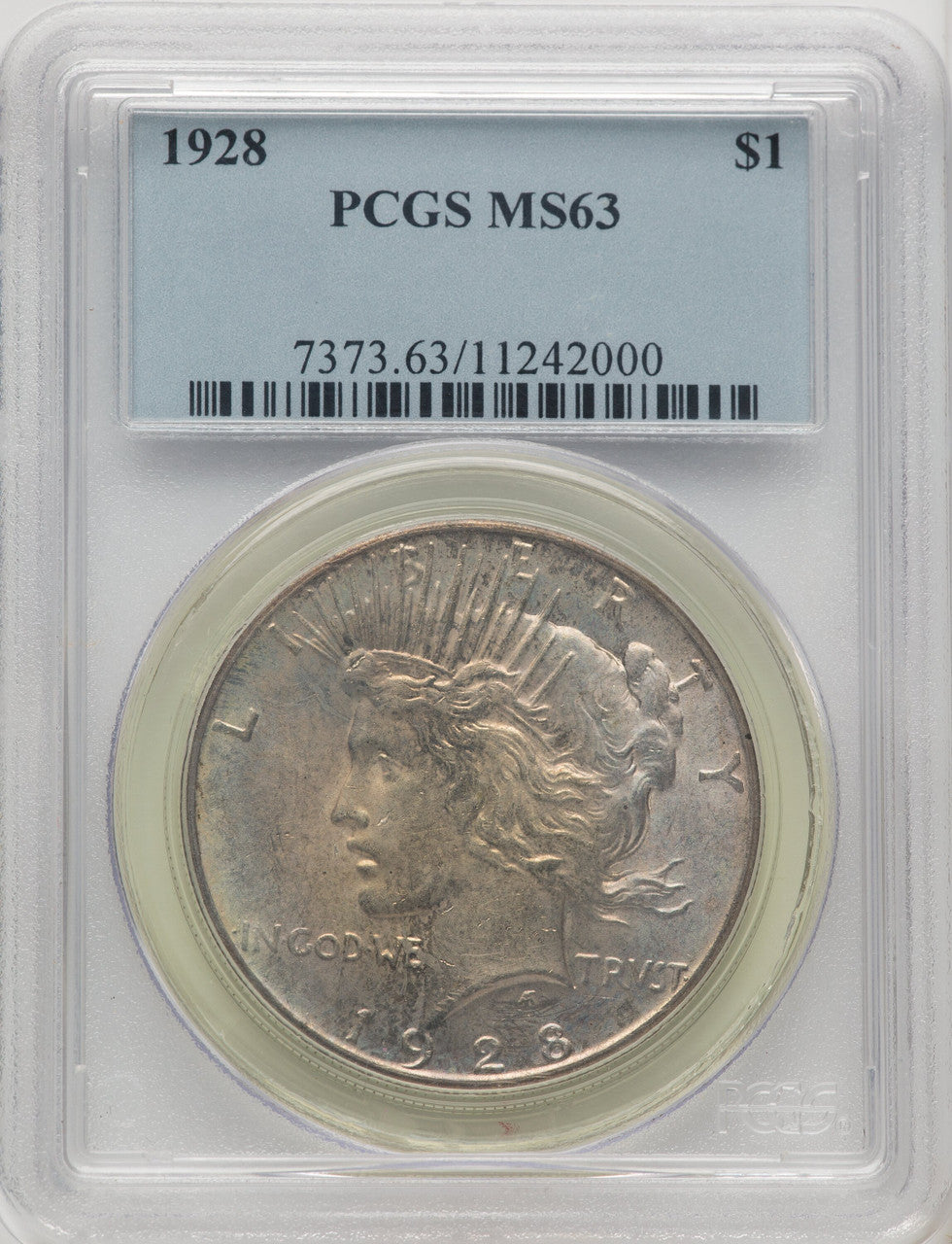 1928 Peace Dollar PCGS MS63