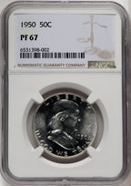 1950 50C Proof Franklin Half Dollar NGC PR67 (771555049)