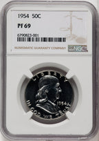 1954 50C Proof Franklin Half Dollar NGC PR69 (771555052)