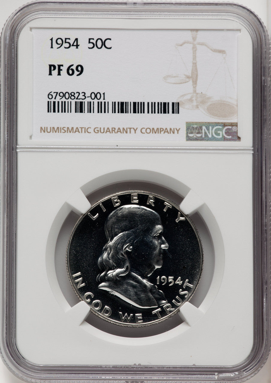 1954 50C Proof Franklin Half Dollar NGC PR69 (771555052)